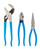 Channellock Set of 3 Long Nose Pliers with Cutter