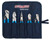 Channellock Set of 5 Professional Tool with Tool Roll, Blue Grip