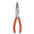CRESCENT Bent Nose Plier with Dipped Grip, 8 in