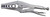 Gedore 3036324 Locking Plier for Air Lines, Length 280mm