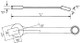 Wright Tool 12-Point Flat Stem SAE Satin Combination Wrench, 5/16 in