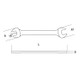 Beta Tools 5/16 x 11/32 Double Open End Wrench