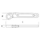 Beta Tools 12 Point 30mm Ratcheting Flare Nut Wrench