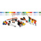 Beta Tools Set of 9 Color Coded, Ball End Offset Hexagon Key, 1.5mm-10mm