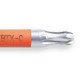 Beta Tools T30 Colored Offset Torx Key with Ball End, Orange