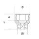 Beta Tools 15mm, Impact Socket, 6 Point 1/2 in Drive