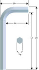 Eklind Bright Short Hexagon L-Key 1/16 in