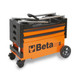 Beta Tools Collapsible Rolling Tool Cart - Orange