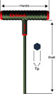 Eklind Power-T Hexagon Key with T Handle 1/8 in