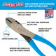 Channellock High Leverage Curved Diagonal Cutting Plier, 7.75 in