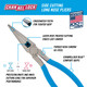 Channellock Long Nose Plier with Side Cutter, 8 in