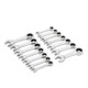 GEARWRENCH Set of 14 72-Tooth 12-Point Stubby Ratcheting SAE/Metric Combination Wrenches