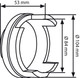 Gedore 3291154 Support Ring Set, Wheel Bearing, Hydraulic