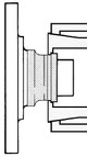 Gedore 3077489 Inner Bearing Race Puller Set, Size 3, 4, 5, 6, Diameter 44 - 60mm