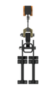 Knight Global Rotating End Truck for RAD6110 Rail, Capacity 3000 lbs