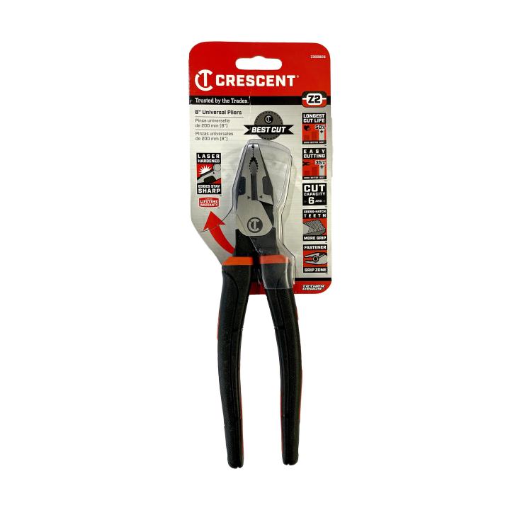 Professional Hand Tool Crescent Z2 8 Universal Plier - Dipped
