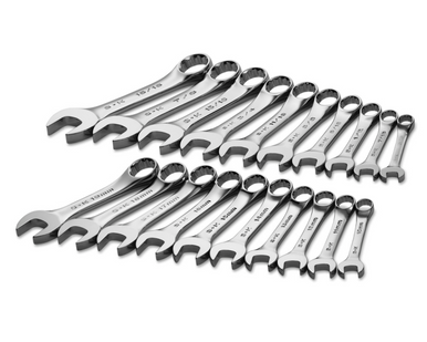 SK Hand Tool 86250 Set Wrench 20Pc Stubby Fr/Mt,Multi - Metric Wrenches  Short 