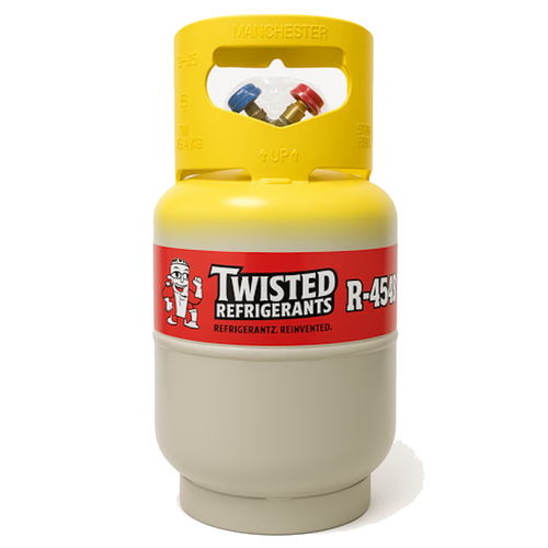 R-454B Refrigerant – 20 lb Pre-Charged A2L Cylinder (DOT-Approved 30 lb Tank)
