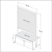105 Frame Capacity ASIS DW Optical Frame Display Units with White Cabinet