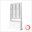 90 Frame Capacity ASIS DW Optical Frame Display Units with White Cabinet