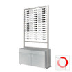 90 Frame Capacity ASIS DW Optical Frame Display Units with Silver Cabinet