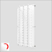 DW31-45F Locking Wall mount Acrylic Optical Display with Hardware- 47.5 inch (H).