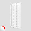 DW31-45F Locking Wall mount Acrylic Optical Display with Hardware- 47.5 inch (H).
