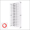 DW31-45F Open Wall mount Acrylic Optical Display with Hardware- 47.5 inch (H)