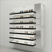 DWL31-105 Top LED Optical Frame Display Shelves with Mirror