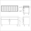 Single Large DW  Optical Cabinets for DW Panels - 47.5" Wide with Glasstop For DW-31-105 Panels