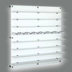 Backlit DW Wall Mount Optical Shelf Display  47.5" Wide