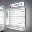 Backlit DW Wall Mount Optical Shelf Display  47.5" Wide