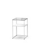 Free-standing display elements with glass top CR-SET SF-TG 02