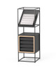 Room furniture with inclined shelves CR-SET SR-CD-ASM 04