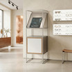 CAROLINE mid-room furniture with inclined shelves CR-SET SR-CD-ASM 01