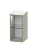 CR-CD 1-2H/19 GT cabinet, double height, single, with glass door