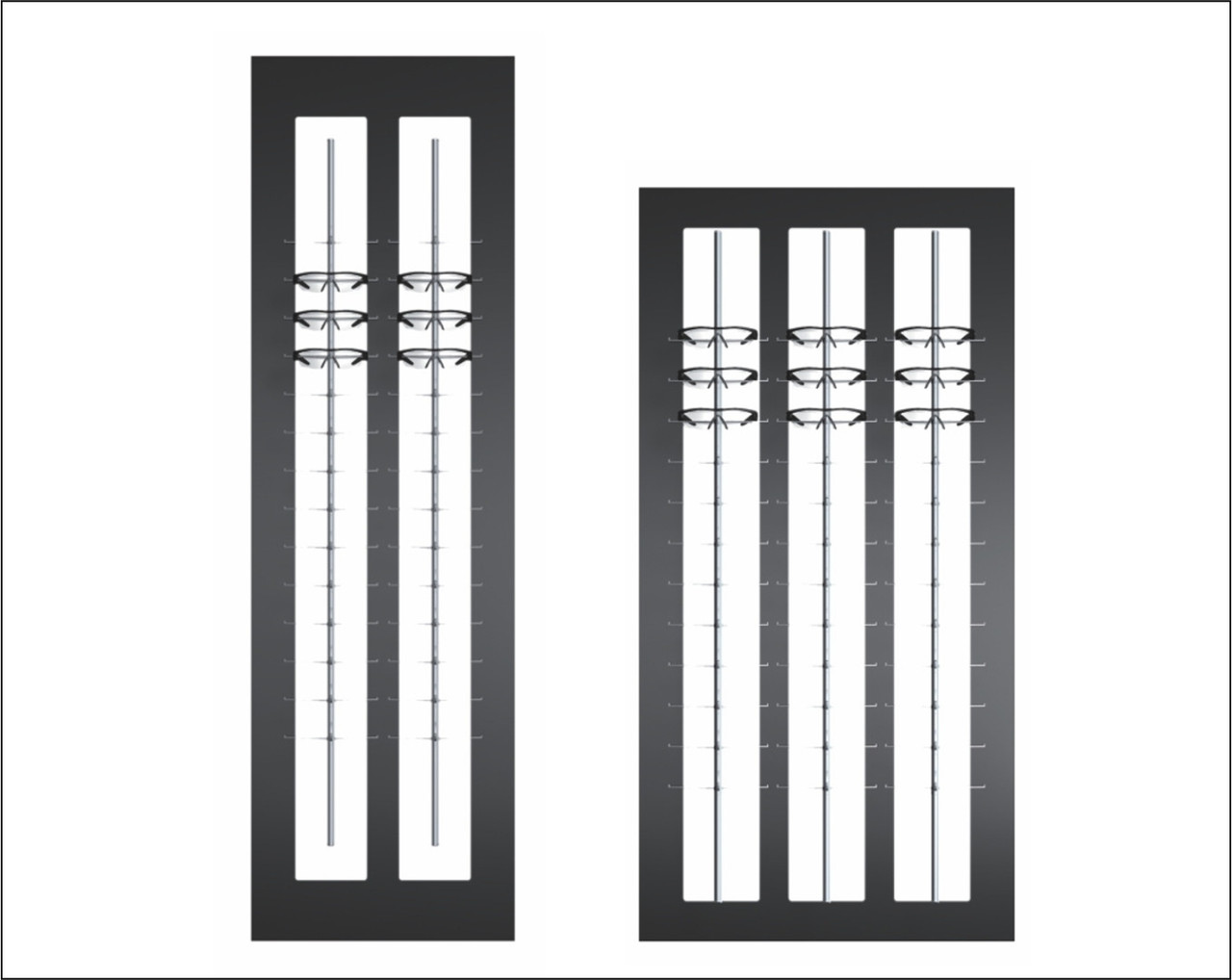Optical Display Frame Boards Wall Mount Optical Displays