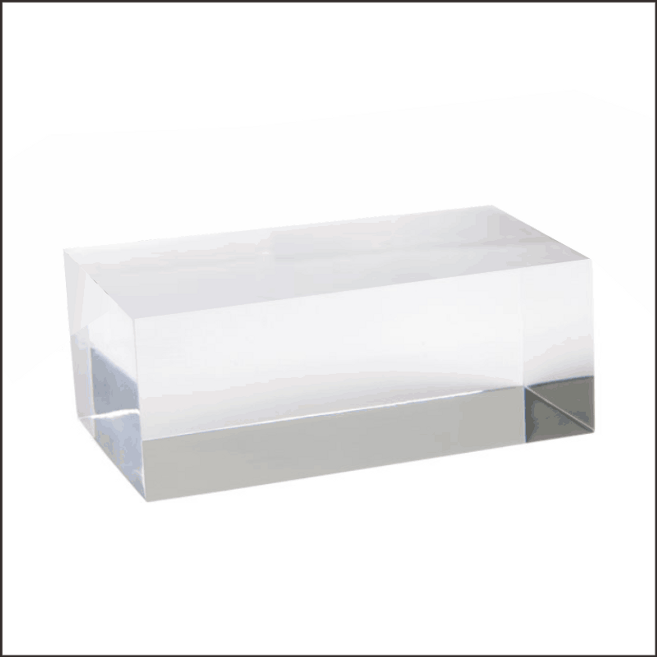 60mm Thickness Clear Plexiglass Solid Display Block Acrylic Square