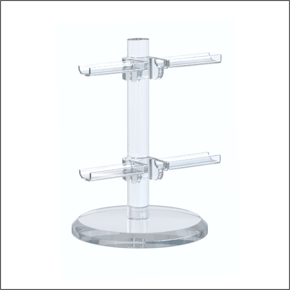 Optical Frame Risers with Flat Clips (CF2)