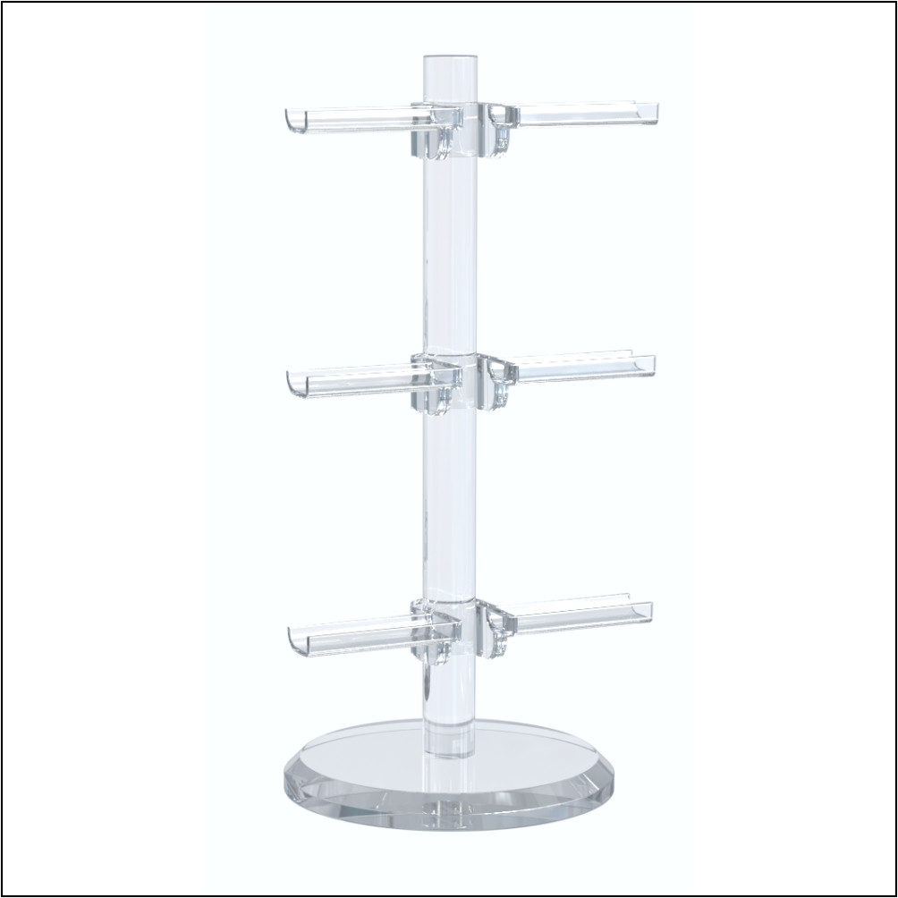 Optical Frame Risers with Flat Clips (CF3)