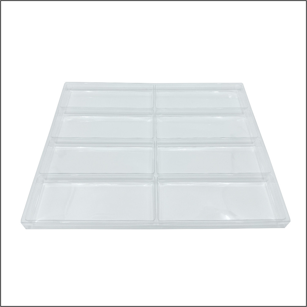 Clear Eyeglass Frame Tray as Drawer Insert - 8 frame capacity