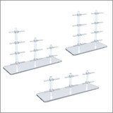 Flat-Clips Optical Frame Display Risers