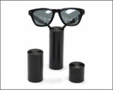 Black Solid Aluminum Cylindrical Optical Displays