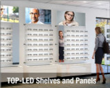 Top LED Optical Frame Shelves