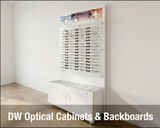 Matching DW Optical Cabinets & Backboards Combo
