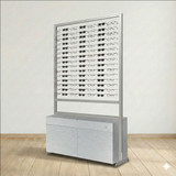 105 Frame Capacity ASIS DW Optical Frame Display Units with Silver Cabinet
