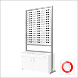 90 Frame Capacity ASIS DW Optical Frame Display Units with White Cabinet