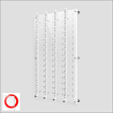 DW31-60FH Locking Wall mount Acrylic Optical Display with Hardware- 47.5 inch H