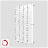 DW31-60FH Locking Wall mount Acrylic Optical Display with Hardware- 47.5 inch H