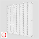 DW31-105F Open or Locking Wall mount Acrylic Optical Display with Hardware- 47.5 inch H